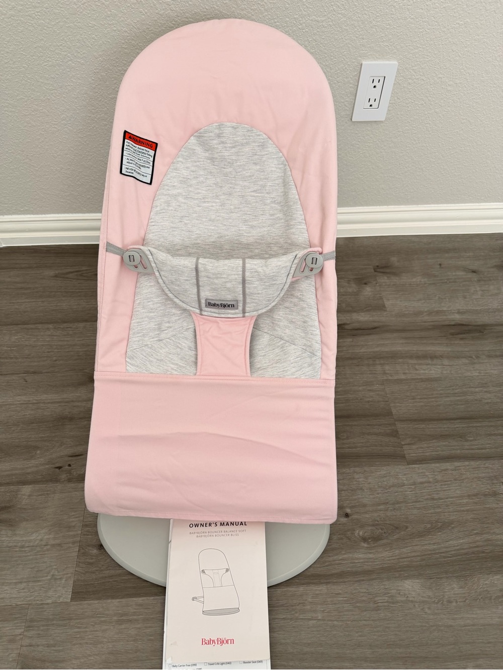 Pink Baby Bouncer - Soft Light Pink